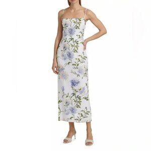 Reformation Frankie Linen Dress in Serenity